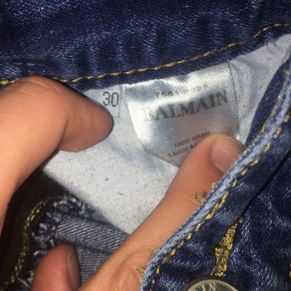 Balmain Denim Biker Jeans - Picture 4 of 5